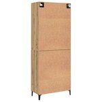 vidaXL Haut Armoire 2 Pièces Chêne artisanal Bois d'ingénierie