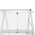 vidaXL Serre avec cadre de base argent 169x114x195 cm aluminium