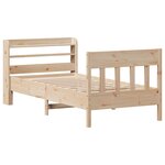 vidaXL Cadre de lit sans matelas 90x200 cm bois de pin massif