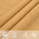 vidaXL Voile d'ombrage 160 g/m² rectangulaire sable 3x6 m PEHD