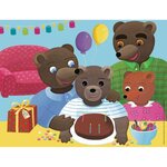 Petit ours brun puzzle 30 pieces - l'anniversaire de petit ours brun - nathan - puzzle enfant + poster - des 4 ans