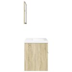 vidaXL Ensemble de meubles de salle de bain 3 Pièces chêne sonoma
