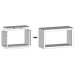 VidaXL Étagère à bois 100x40x60 cm acier résistant aux intempéries