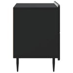 vidaXL Cabinet de chevet Noir 62 x 34 5 x 49 5 cm Bois d'ingénierie