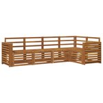 vidaXL Ensemble de canapés d'extérieur 5 pc Naturel Polyester