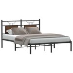 vidaXL Cadre de lit sans matelas chêne marron 140x200 cm