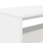 vidaXL Meuble TV blanc 60x40x40 cm bois d'ingénierie