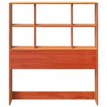 vidaXL Tête de lit avec rangement cire marron 75 cm bois massif de pin