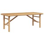 vidaXL Table basse Marron 110 x 50 x 43 cm Bambou