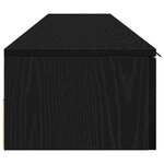 vidaXL Armoires murales 2 Pièces Chêne noir 102x30x20 cm Bois d'ingénierie