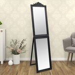 vidaXL Miroir sur pied Noir 50x200 cm