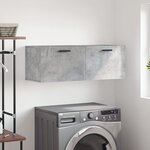 vidaXL Armoire murale gris béton 100x36 5x35 cm bois d'ingénierie