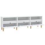 vidaXL Meuble TV blanc 150x30x44 5 cm bois d'ingénierie