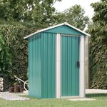 vidaXL Abri de jardin Vert 126x97 5x177 cm Acier galvanisé