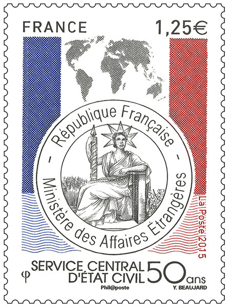 Timbre - Service central d'Etat civil