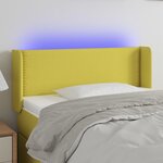 vidaXL Tête de lit à LED Vert 83x16x78/88 cm Tissu