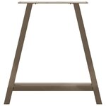 vidaXL Pieds de table à manger en forme de A  2 pièces  70 x (72-73) cm  acier
