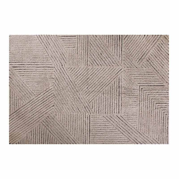 Tapis laine texturé marron - 170 x 240 cm