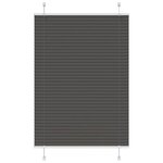 vidaXL Store plissé noir 90x150 cm largeur du tissu 89 4 cm polyester