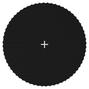 vidaXL Tapis de saut Tissu Noir pour trampoline rond de 3 66 m