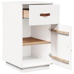 vidaXL Armoire de bureau Blanc 40x50x75 cm Bois massif de pin