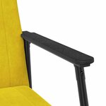 vidaXL fauteuil Jaune 59 x 75 x 78 cm Velours