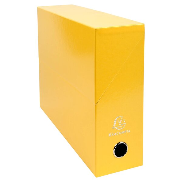 Boite Transfert Dos 90mm Iderama - Jaune - X 5 - Exacompta