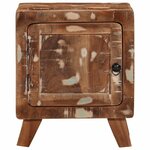 vidaXL Table de chevet 40x32x46 cm bois massif de récupération