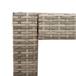 vidaXL Table d'appoint de jardin dessus en bois gris 100x40x75 cm