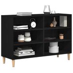 vidaXL Buffet Chêne noir 103 5 x 35 x 70 cm Bois d'ingénierie