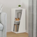 vidaXL Étagère latérale Blanc 33 x 32 x 70 5 cm Bois d'ingénierie