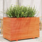vidaXL Jardinière cire marron 110x60x72 cm bois de pin massif