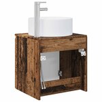 vidaXL Meuble de lavabo mural Bois ancien 49 5 x 44 5 x 65 5 cm