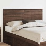 vidaXL Tête de lit Chêne brun 140 cm Bois d'ingénierie