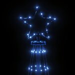 vidaXL Sapin de Noël avec piquet 732 LED Bleues 500 cm