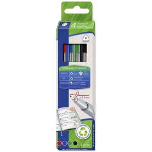 Fineliner triplus  étui carton de 4 staedtler