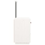 vidaXL Coiffeuse Blanc 95x50x134 cm Bois de pin massif