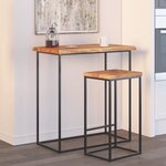 vidaXL Dessus de table 70x60x2 5 cm rectangulaire bois massif acacia