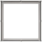 vidaXL Jardinière 80x80x30 cm acier inoxydable