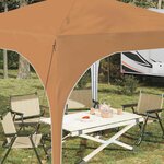 vidaXL Tente de fête pop-up 290 x 290 x 245 cm Beige