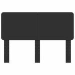 vidaXL Tête de lit Chêne noir 150 cm Bois d'ingénierie