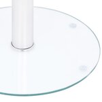 vidaXL Table basse Transparent 40 cm Verre trempé