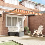 vidaXL Auvent Rétractable Jaune et Orange 300 x 250 cm