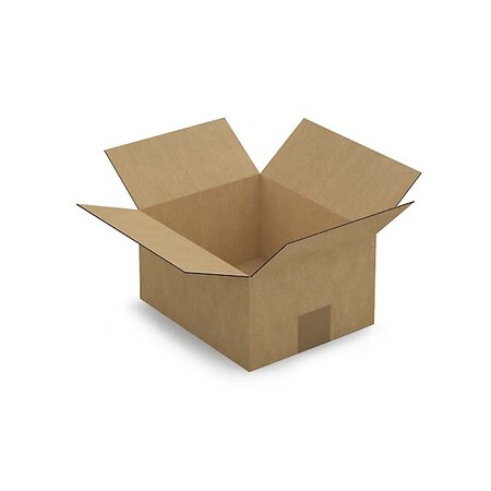 Caisse carton brune simple cannelure raja 23x19x12 cm (lot de 25)