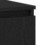 vidaXL Buffet avec tiroir Noir 104 x 35 x 70 cm Bois d'ingénierie
