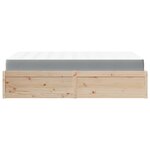 vidaXL Lit avec matelas 120x190 cm bois massif de pin