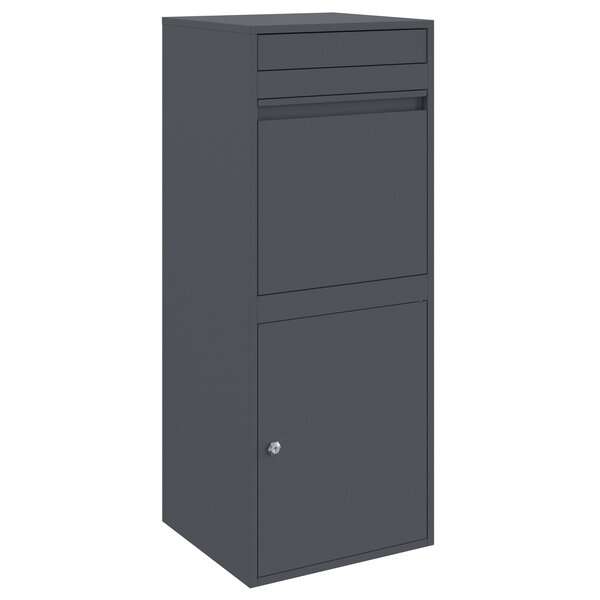 vidaXL Boîte de dépôt de colis Anthracite 41 x 38 x 103 cm Acier