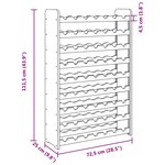 vidaXL Casier à vin 72 5x25x111 5 cm Bois de pin massif