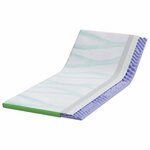 vidaXL Coussins de Matelas Blanc et vert 120 x 200 cm