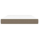 vidaXL Matelas de lit à ressorts ensachés fermeté moyenne Taupe 140x200x20 cm Tissu
